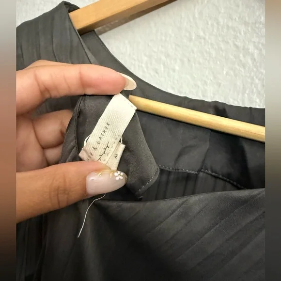 Grade & Gather Pleated Tie Dress - Picture 4 of 13